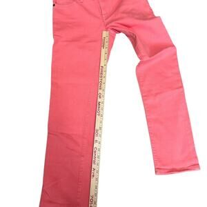Ralph Lauren women's size 6 modern straight ankle jeans, coral color, NWT